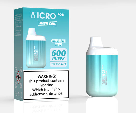 Micro Pod Vape Sour Blue Razz